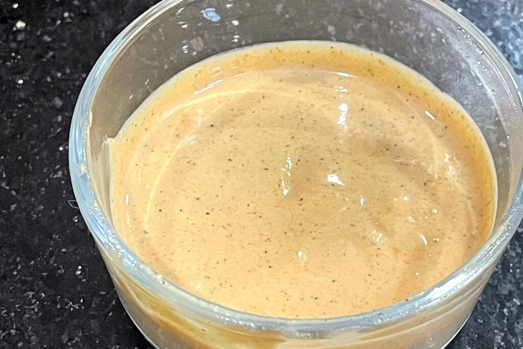 container of chicken finger dipping sauce